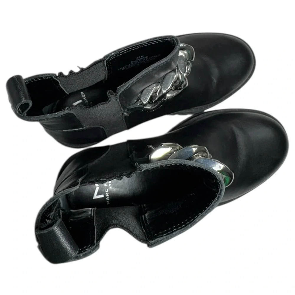 Marc Fisher Ltd Parrie Black Leather Booties Size 5.5